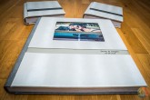 Pack Album Boda Completo, 1x35x35 + 2x24x24 en polipiel plata con Maletin